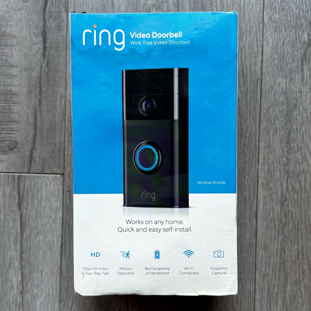 RING 1080p Wireless Video Doorbell (Venetian Bronze)